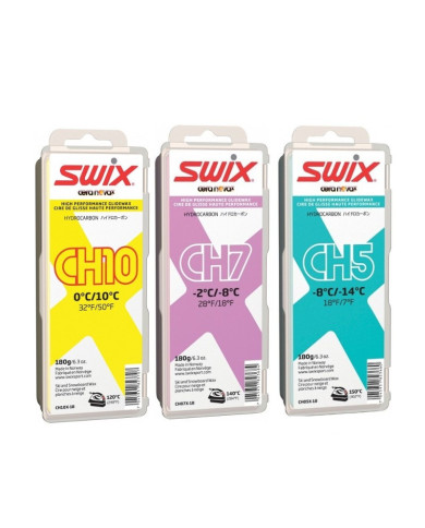 Pack de ceras swix para encerar esquís y tablas de snowboard