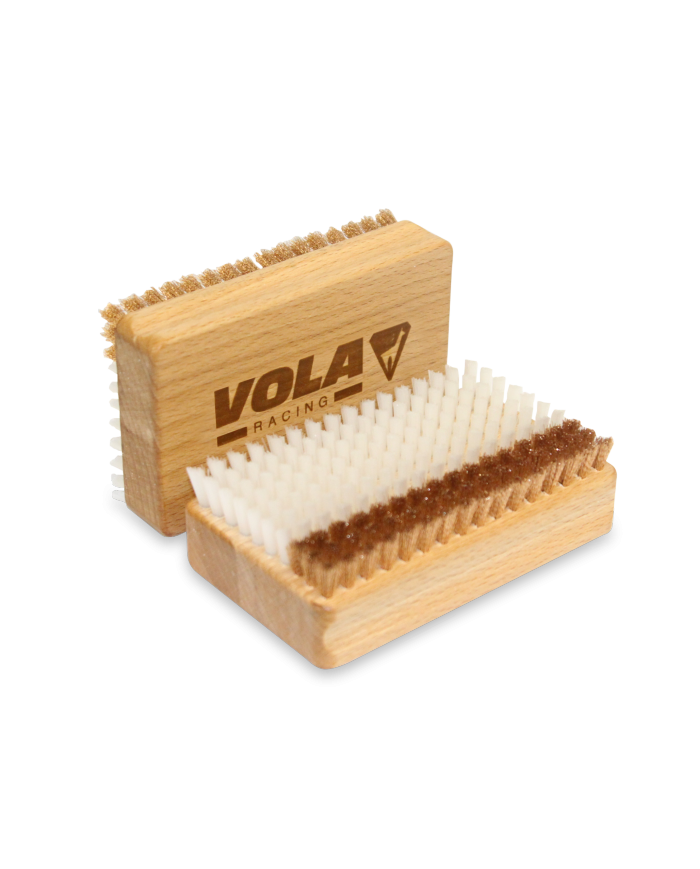 Cepillo de Nylon/Bronce VOLA para encerado de esquís y snowboard